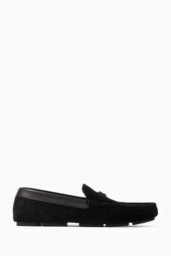 Logo Loafers in Suede