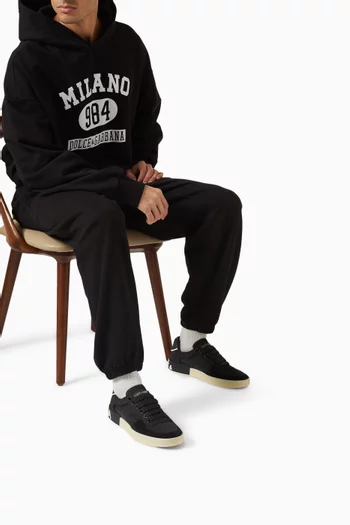 Portofino Low-top Sneakers in Nylon & Calfskin