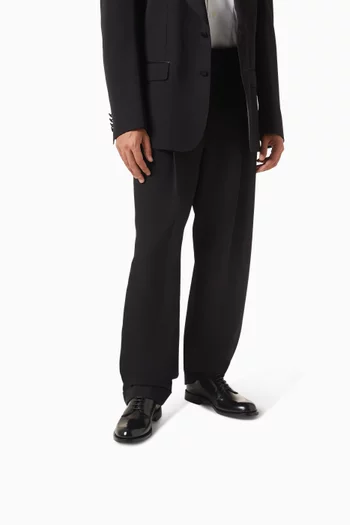 Derby Shoes in Brushed Calfskin