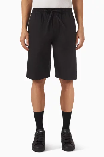 Monogram Logo Shorts in Cotton