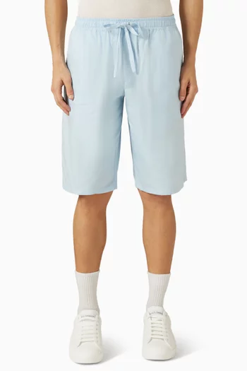 Monogram Logo Shorts in Cotton