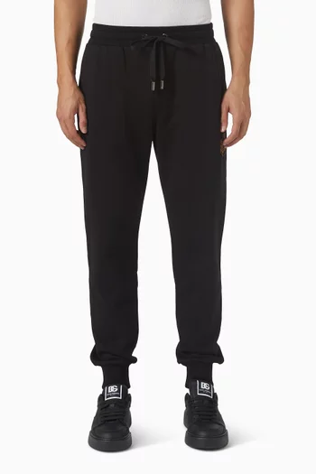 Heraldic Logo-patch Sweatpants in Cotton-jersey