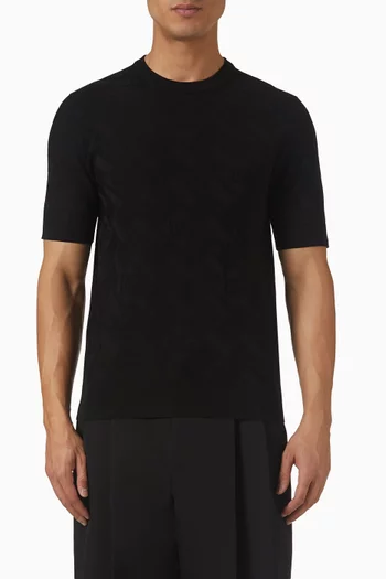 كنزة بحياكة دقيقة حرير