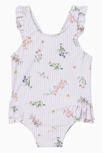 لباس سباحة ميرا مزين بنقشة