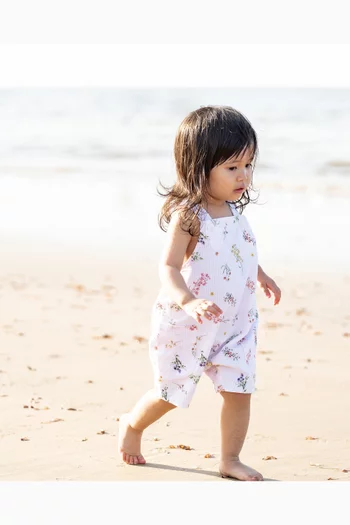 أوفرول ميرا مزين بنقشة قطن