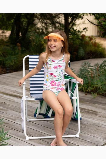 طقم السباحة أيفي مزين بنقشة، 3 قطع