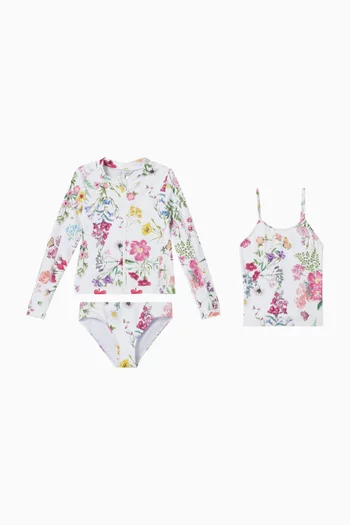 Ivy Print 3-piece Swim Set