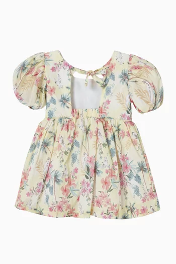 فستان صيفي ميلانا مزين بنقشة