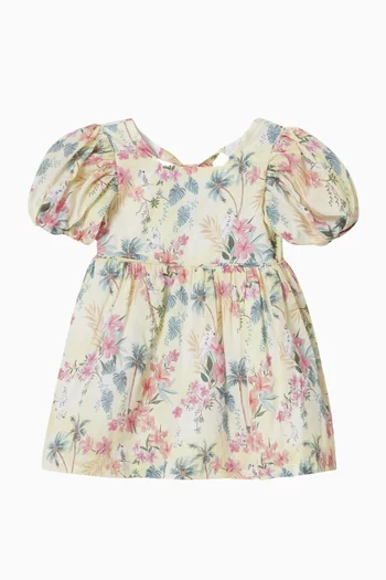 فستان صيفي ميلانا مزين بنقشة