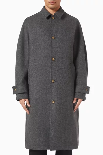 معطف باين مزيج صوف