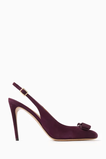 Vibily 95 Slingback Pumps in Suede