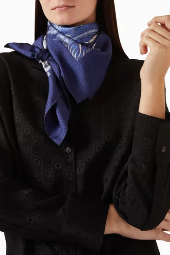 Cheetah-print Scarf in Silk