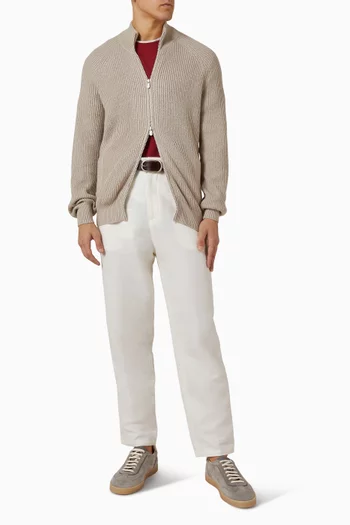 كارديغان بنسيج مضلع إنجليزي قطن مالفيليه