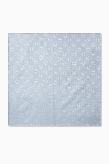 منديل جيب بنقشة ميدالية حرير