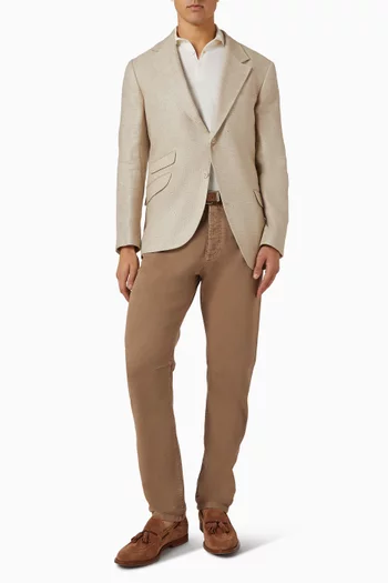 Garment-dyed Pants in Comfort Denim