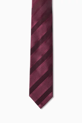Striped Neck Tie in Silk