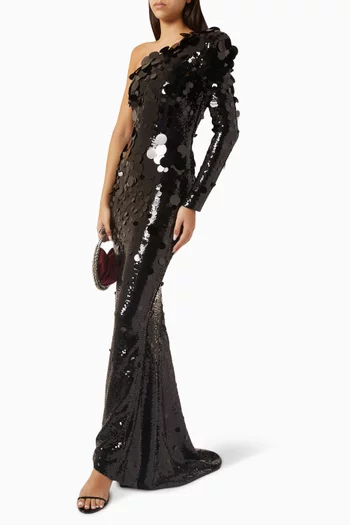 فستان سهرة ذا شيمر اذ ابريسم