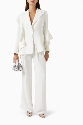 جاكيت بحافة كشكش