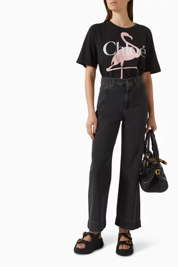Flamingo T-shirt in Cotton
