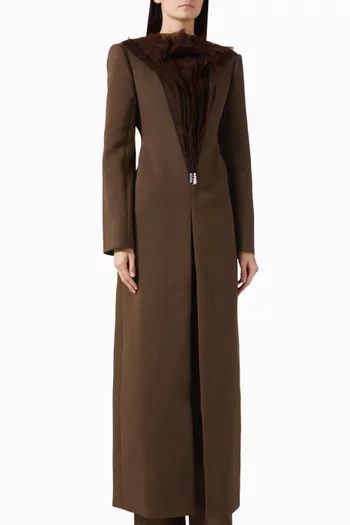 Carmen Coat in Twill Suiting