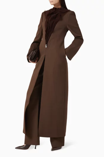 Carmelia Straight-leg Pants in Twill Suiting