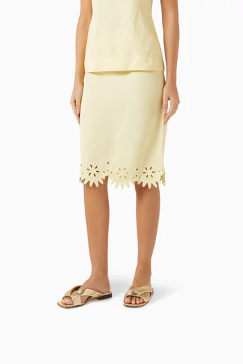 Rive Flats in Laminated Leather