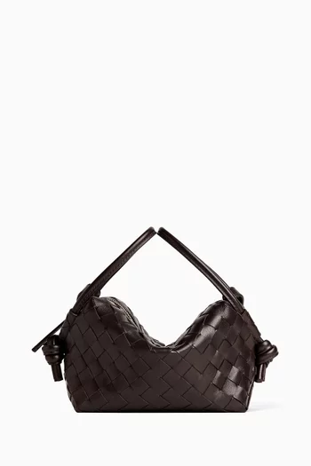 Loop Top-handle Bag in Intrecciato Leather