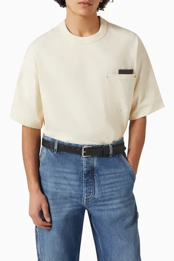 حزام جلد مجدول