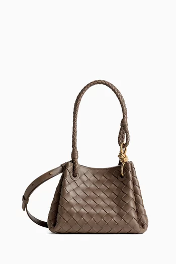 حقيبة باراشوت صغيرة جلد مجدول