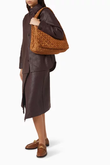 حقيبة كتف كامبانا كبيرة شمواه مجدول