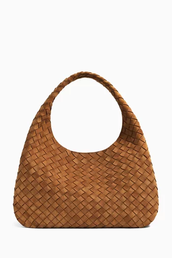 حقيبة كتف كامبانا كبيرة شمواه مجدول