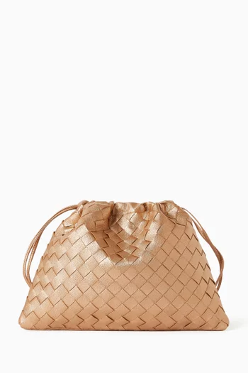 حقيبة جلد مجدول