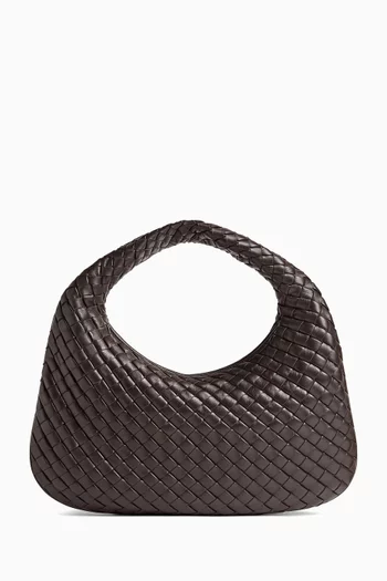 Small Veneta Top-handle Bag in Intrecciato Leather