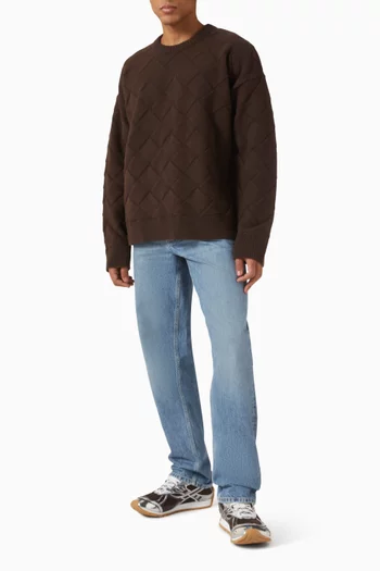 Intrecciato Sweater in Wool-blend