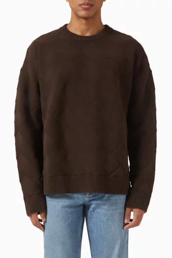 Intrecciato Sweater in Wool-blend