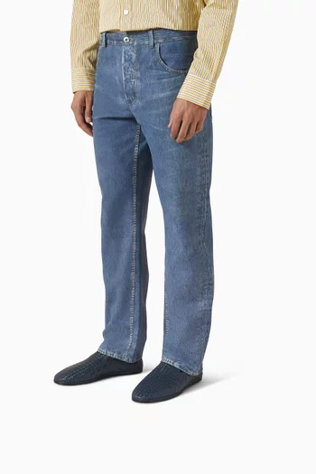 Sunday Slippers in Intrecciato Leather