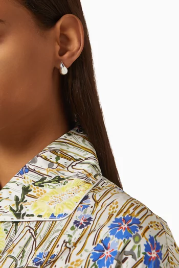 أقراط كاندي بتصميم قطرة فضة إسترلينية