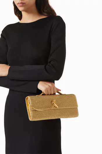 Andiamo Embellished Clutch in Leather