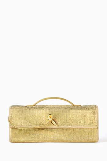 Andiamo Embellished Clutch in Leather