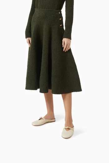 حذاء باليرينا روز ماري جين بكعب مسطح جلد