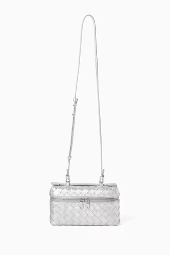 Bang Bang Vanity Case in Intrecciato Laminated Leather