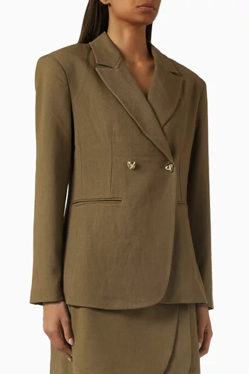 Yasrana Double-breasted Blazer