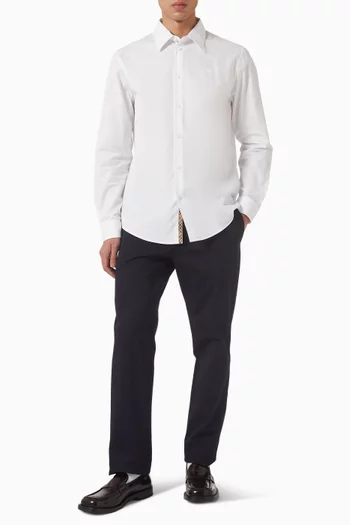 قميص بتطريز شعار الماركة قطن عضوي