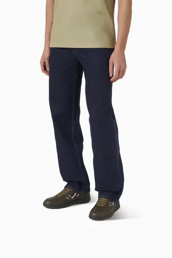 Terrace Check Sneakers in Leather