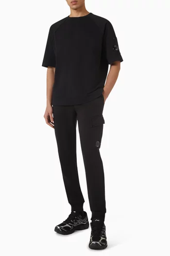 سويت شيرت بأكمام قصيرة صوف خفيف