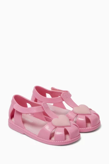 حذاء باليرينا بحلية قلب 