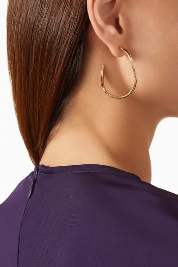 Infinite Hoop Earrings in 18kt Gold-plated Sterling Silver