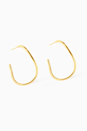 Infinite Hoop Earrings in 18kt Gold-plated Sterling Silver