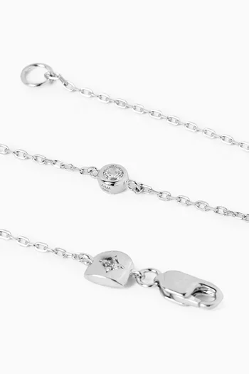 سوار اسينشال بحلية مرصعة بالكريستال فضة إسترلينية