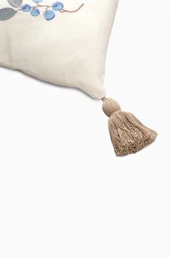 Graphic Embroidered Cushion